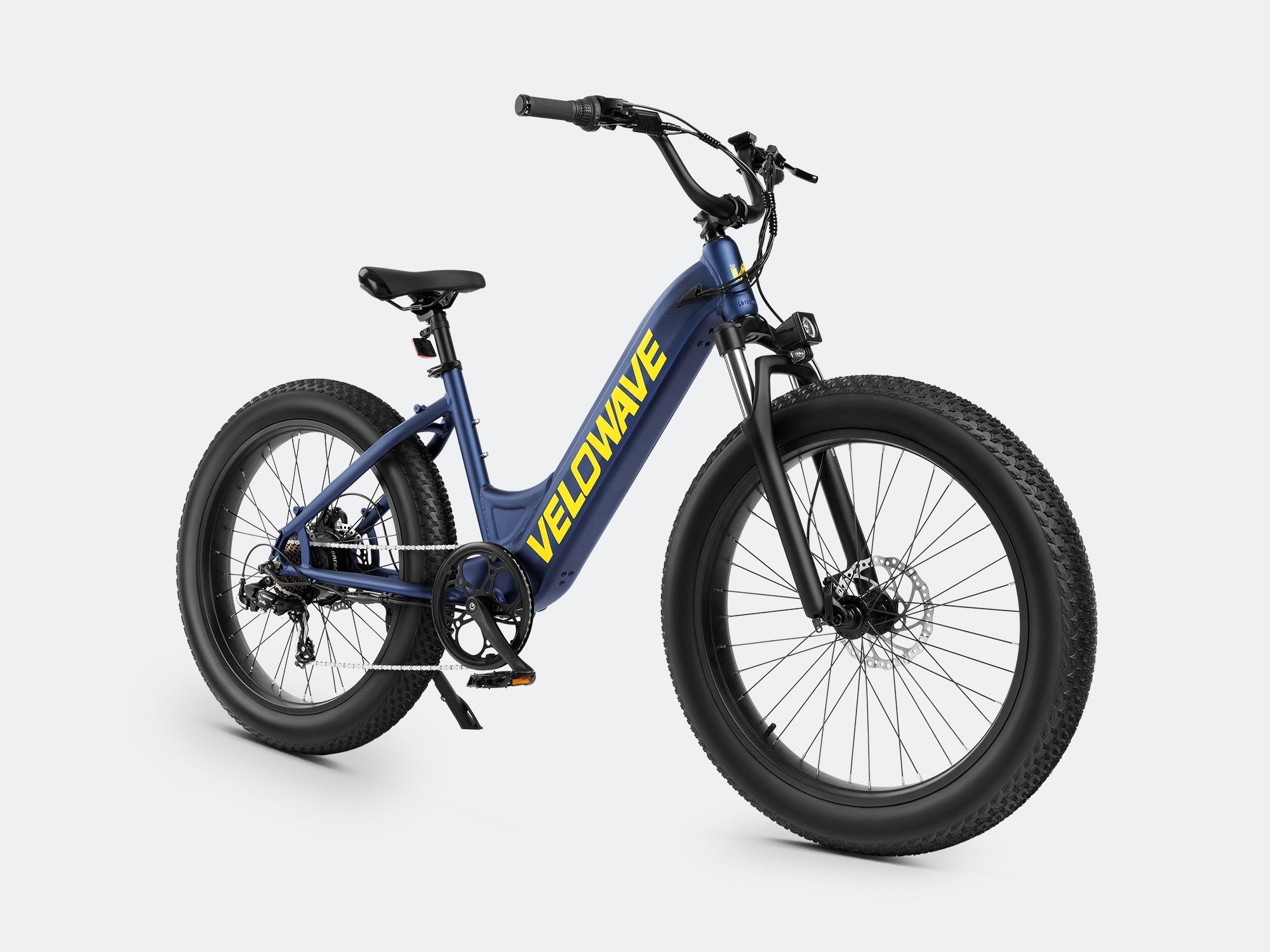 VELOWAVE Electric_Bicycles Rover Step-Thru Electric Bike#color_dark-blue