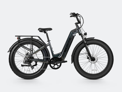 VELOWAVE Electric_Bicycles Silver Ranger Step-Thru 3.0 Electric Bike#color_shiny-black