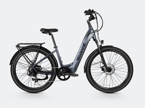VELOWAVE Electric_Bicycles Blue Gray Breeze T Torque Sensor Electric Bike#color_blue-gray
