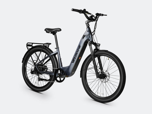 VELOWAVE Electric_Bicycles Breeze T Torque Sensor Electric Bike#color_blue-gray