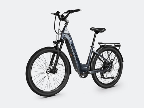 VELOWAVE Electric_Bicycles Breeze T Torque Sensor Electric Bike#color_blue-gray