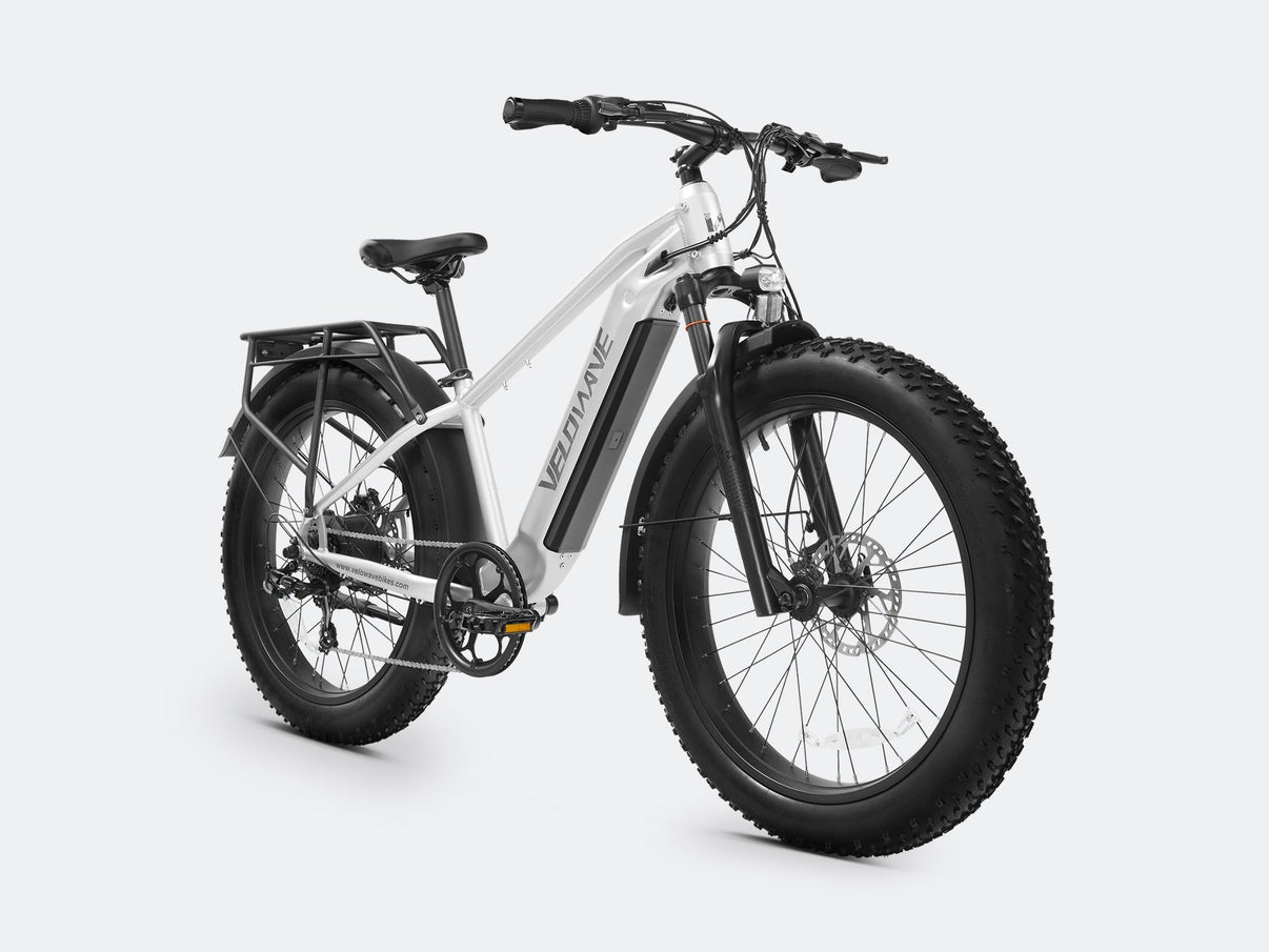 VELOWAVE Electric_Bicycles Ranger 2.0 Fat Tire All-Terrain Electric Bike#color_silver