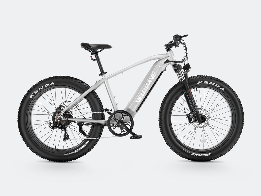 VELOWAVE Electric_Bicycles Silver Ranger Fat Tire Electric Bike#color_silver