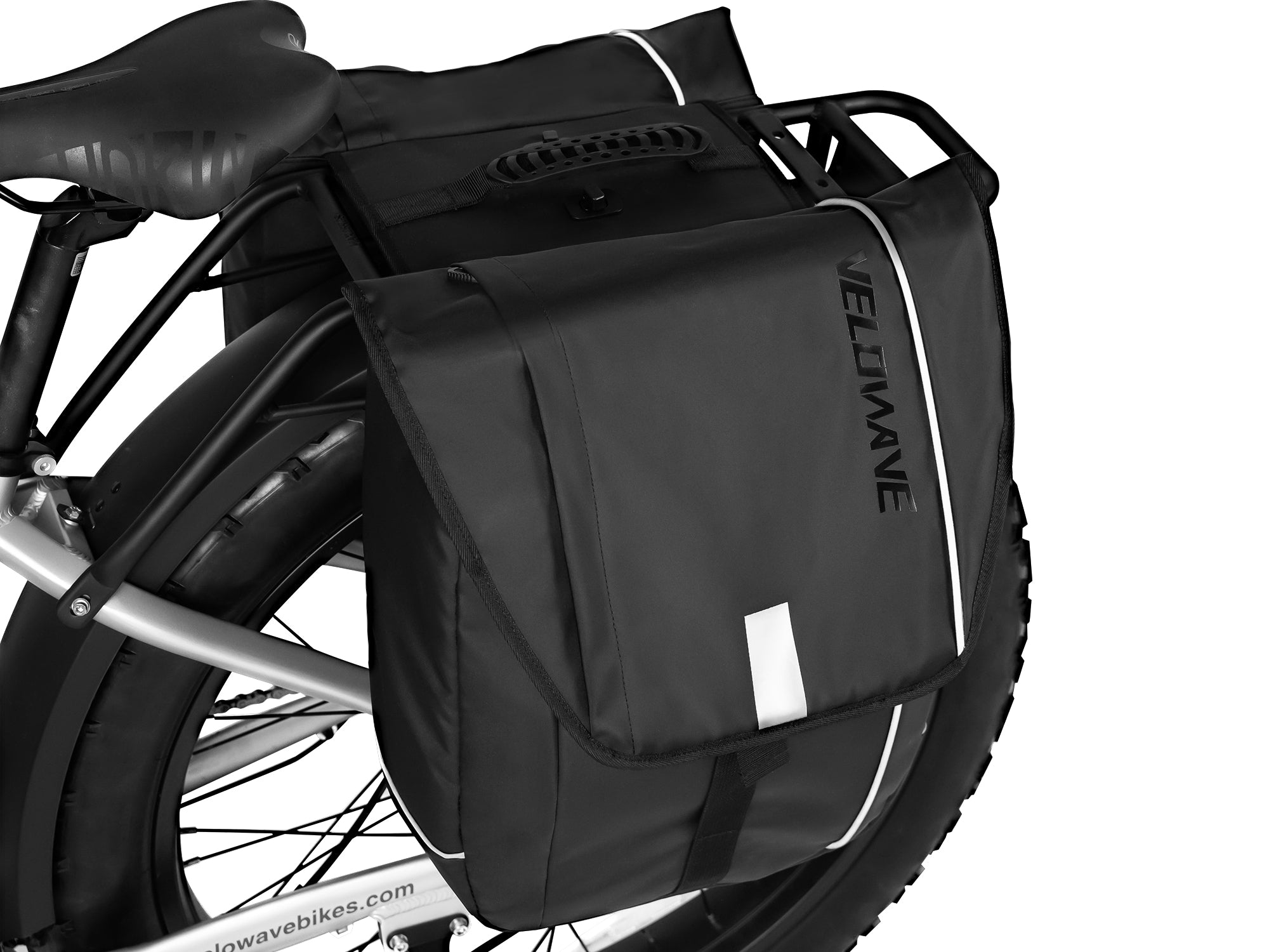 VELOWAVE Waterproof Bicycle Pannier Bag with Rain Cover