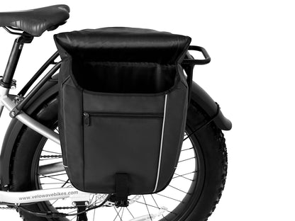 VELOWAVE Waterproof Bicycle Pannier Bag with Rain Cover