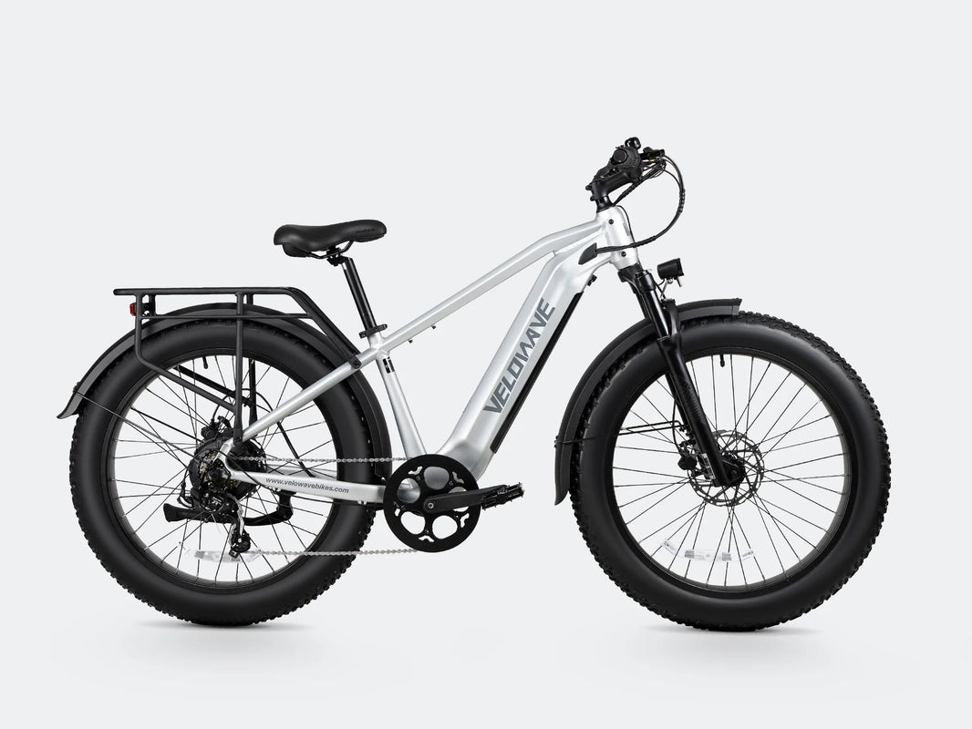 ELOWAVE Electric_Bicycles Silver Ranger 3.0 Fat Tire All-Terrain Electric Bike#color_silver